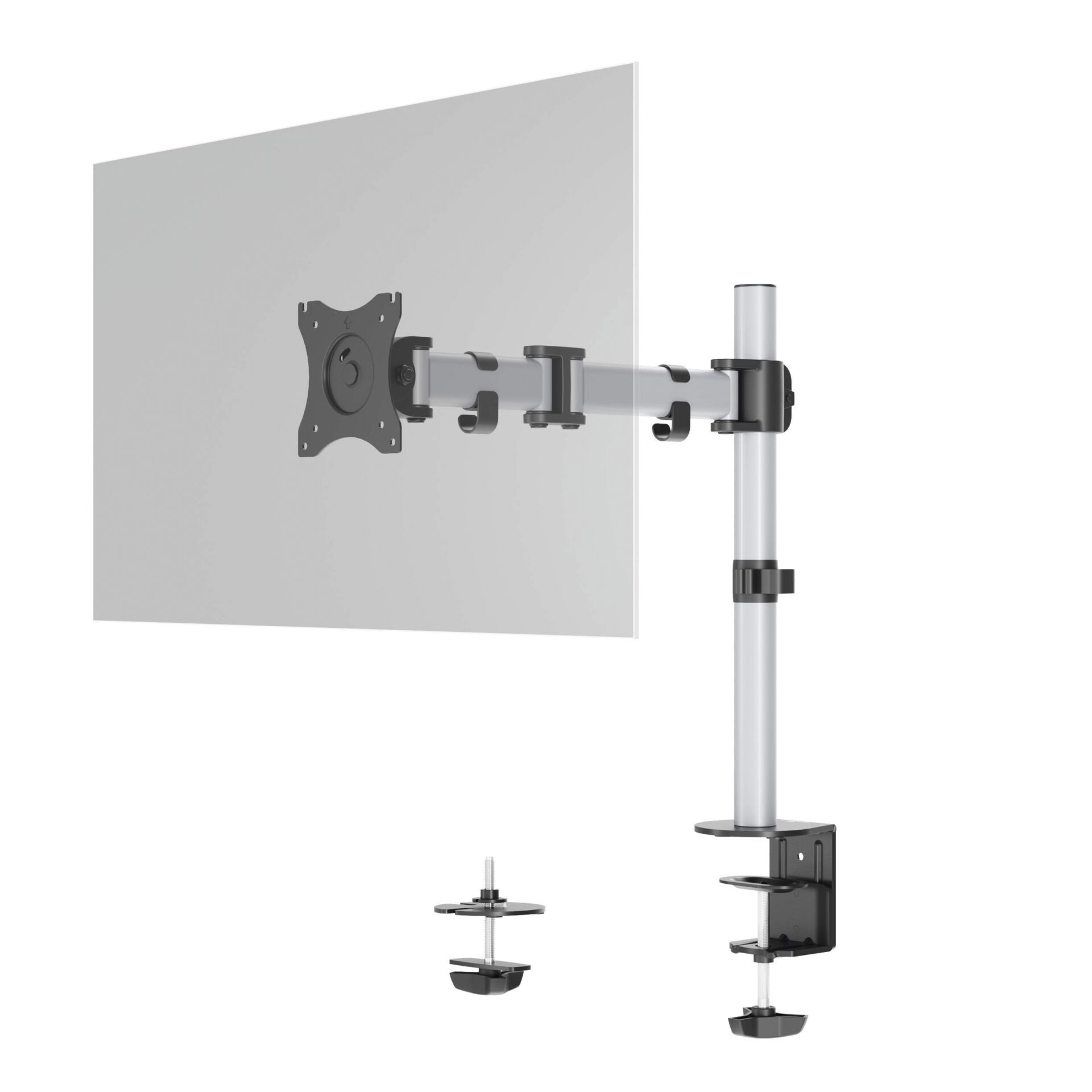 Durable 509423 monitor mount / stand 68.6 cm (27") Wall Silver -