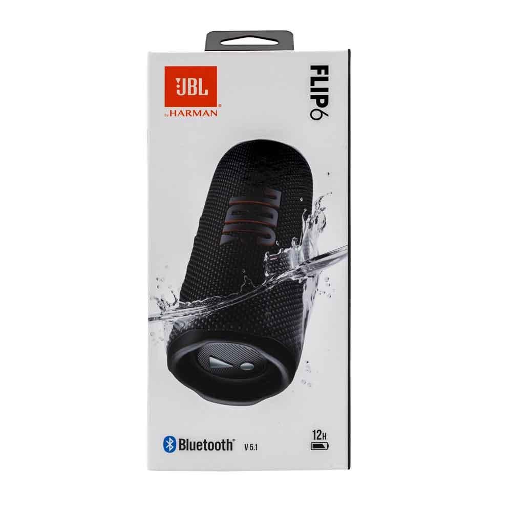 JBL Flip 6 Black 30 W - JBL Flip 6, 2-way, 1.52 cm (0.6"), 1.6 cm, 30