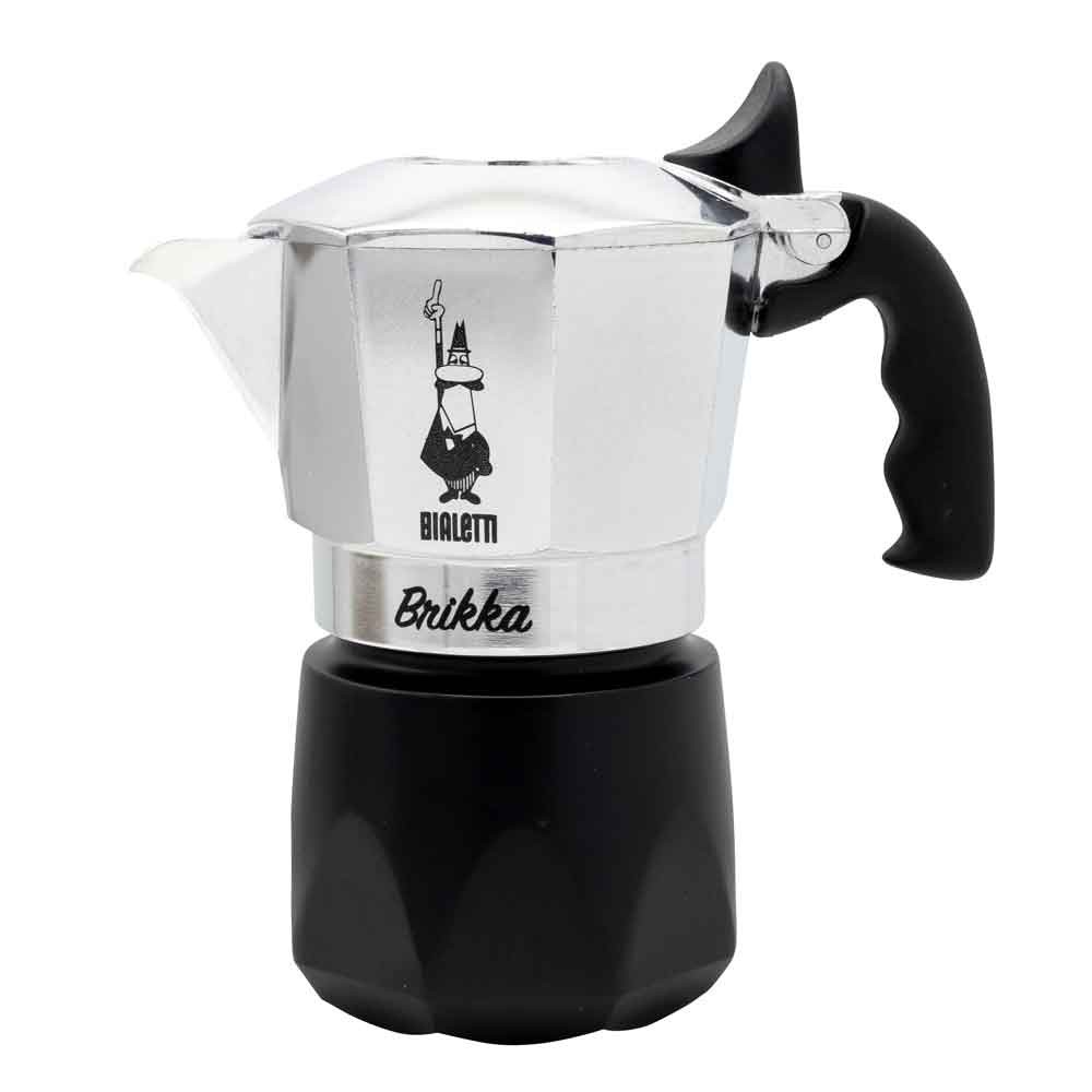 Bialetti Brikka Moka pot 0.1 L Black, Stainless steel - Bialetti