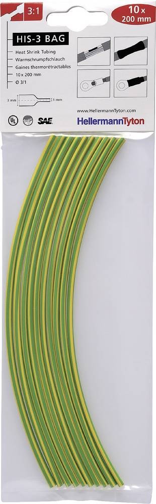brightermannTyton 308-30617 Schrumpfschlauch without Kleber green,