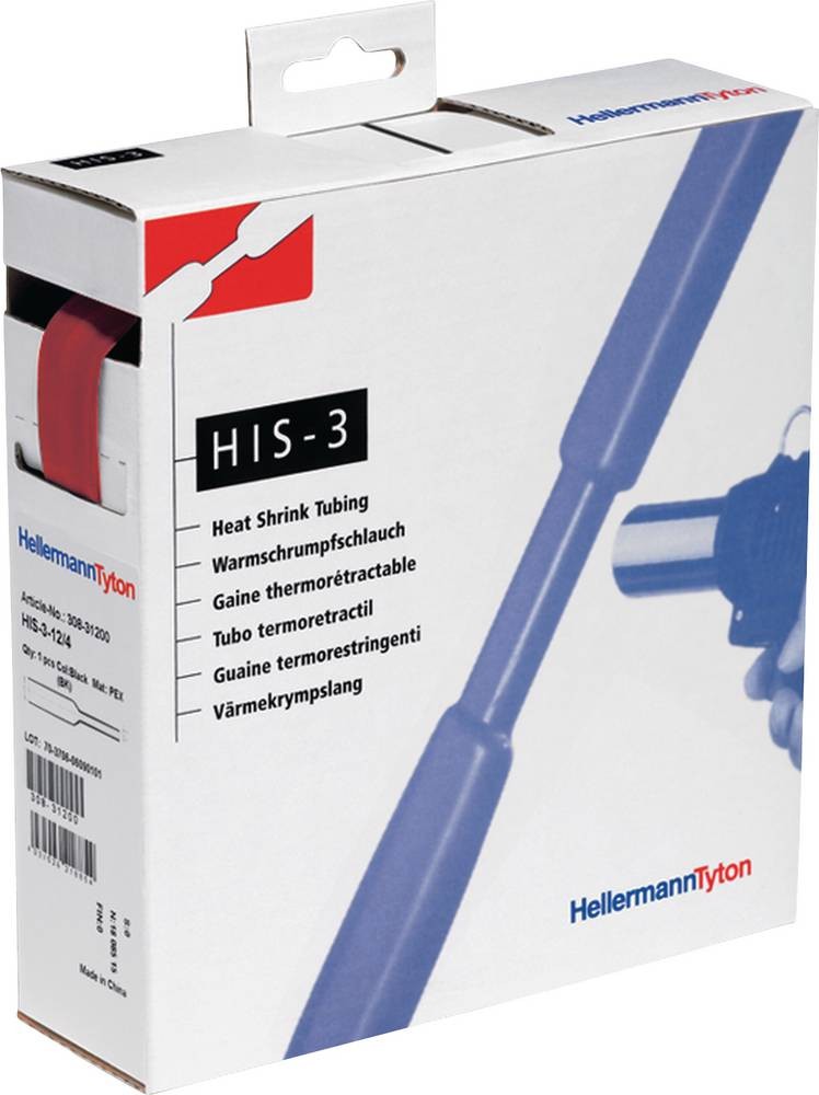 brightermannTyton 308-32402 Schrumpfschlauch without Kleber Rot 24mm