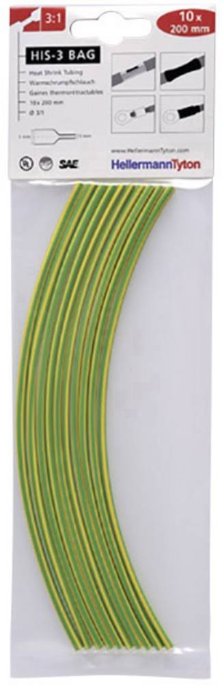 HellermannTyton 308-31217 Schrumpfschlauchsortiment Grün, Gelb 12mm