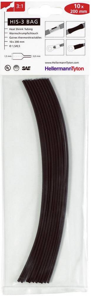HellermannTyton 308-30611 Schrumpfschlauchsortiment Rot 6mm 2mm