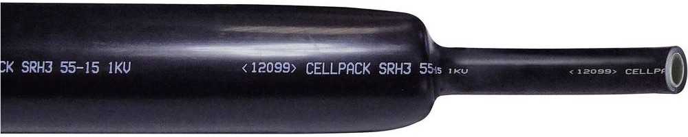 CellPack Schrumpfschlauch with Kleber black 8mm 2mm Schrumpfrate:3:1