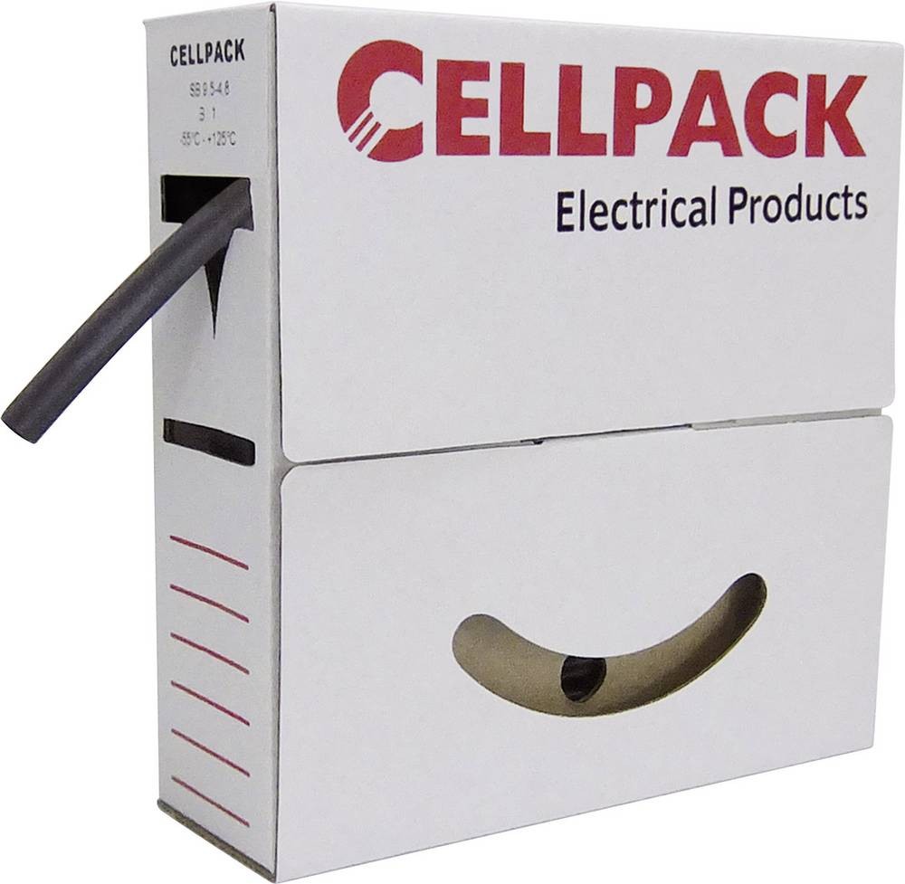 CellPack 127118 Schrumpfschlauch sans Kleber noir 9mm 3mm