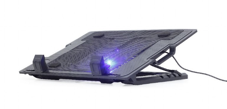 Gembird NBS-1F17T-01 laptop cooling pad 43.2 cm (17") 1500 RPM Black -