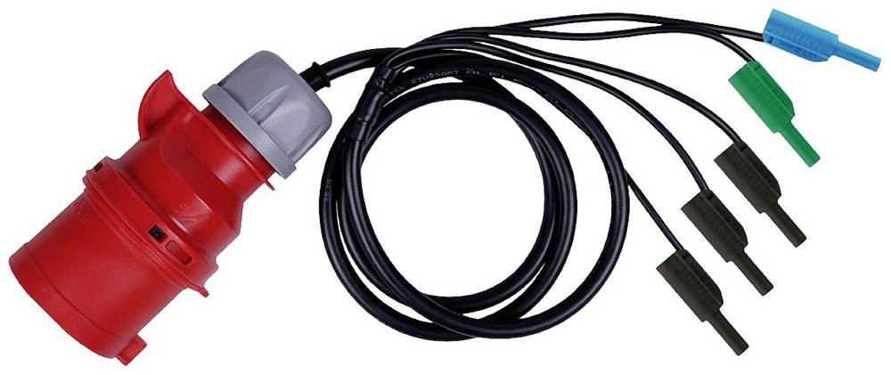 Metrel A 1642 Messadapter CEE-clutch 32A 5polig - Bananenplug 4mm