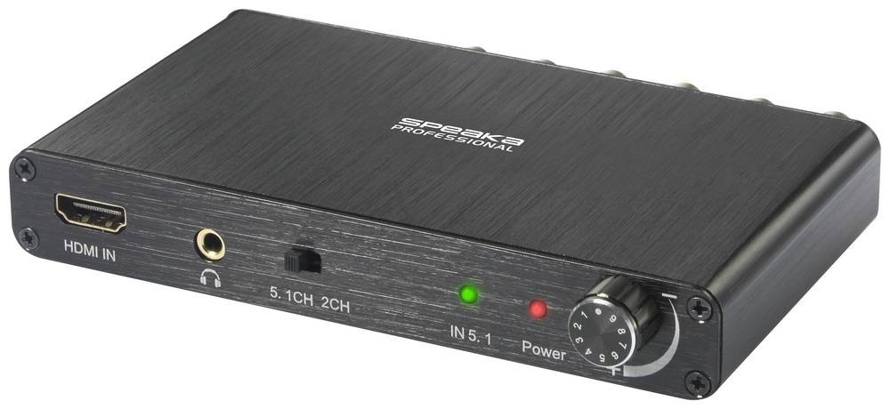 SpeaKa Professional Audio Extraktor [HDMI - Cinch] 3840 x 2160 Pixel,
