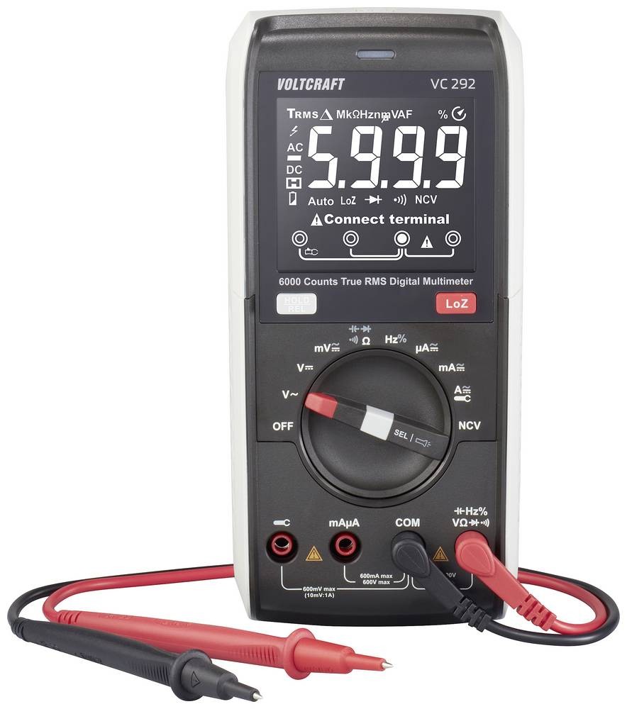 VOLTCRAFT VC292 Hand-Multimeter kalibriert (ISO) digital True RMS LoZ