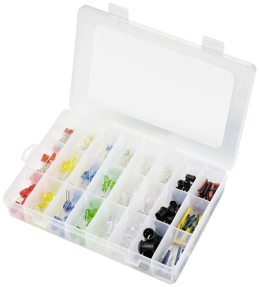 TRU COMPONENTS LED-Sortiment Rot, Blue, green, Gelb, Kalt white, Warm
