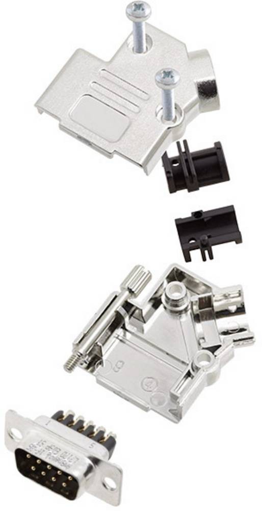 Amphenol L17D45PK-M-09+L717DE09PST D-SUB Stiftleisten-Set 45°