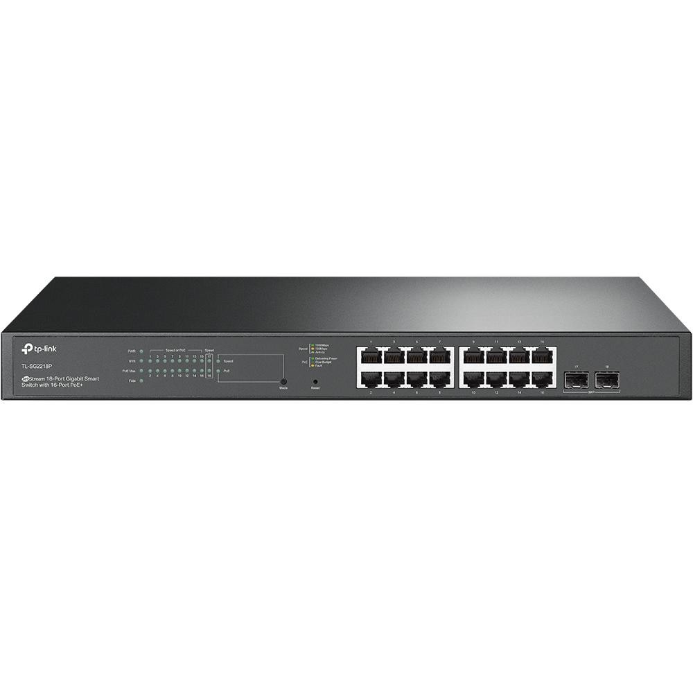 TP-Link Omada 18-Port Gigabit Smart Switch with 16-Port PoE+ - TP-