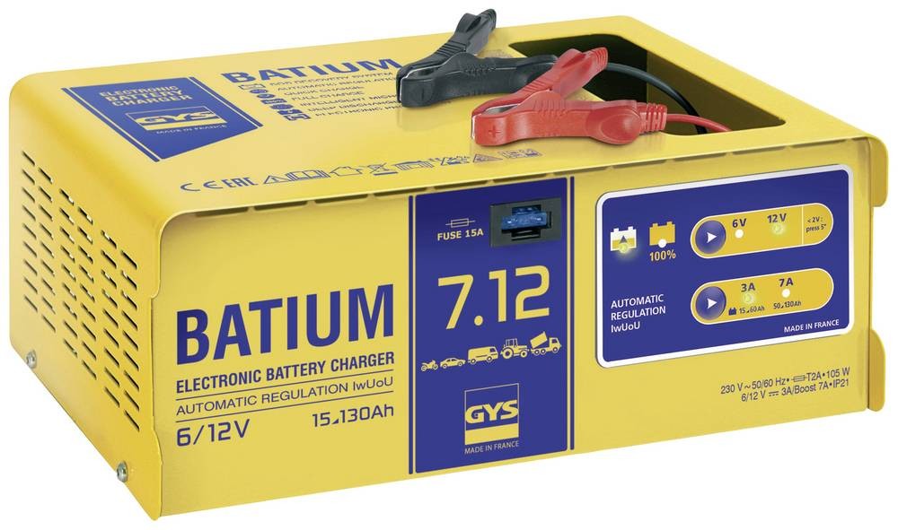 GYS Batium 7.12 024496 Automatikladegerät 6 V, 12 V 7 A