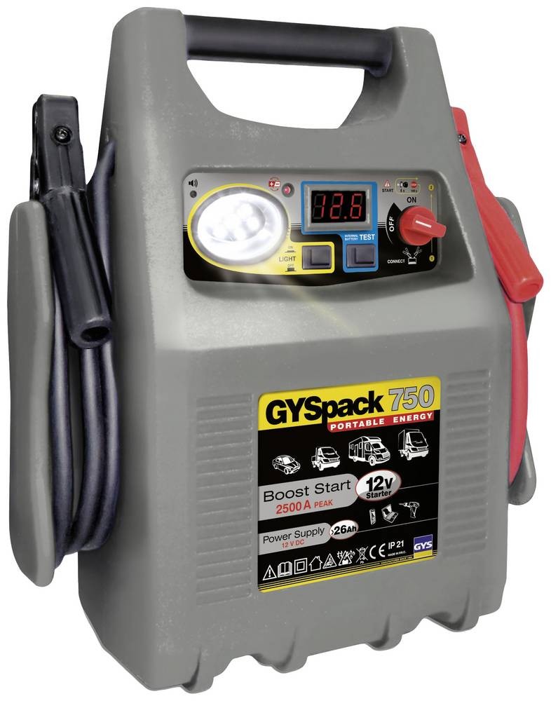 GYS Schnellstartsystem Gyspack 750 026179 Starthilfestrom (12 V)=750A