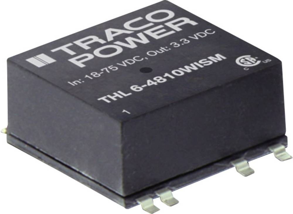 TracoPower THL 6-2412WISM DC/DC-Wandler, SMD 24 V/DC 12 V/DC 500mA 6W