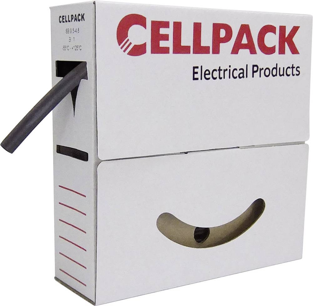 CellPack 127122 Schrumpfschlauch senza Kleber Rot 9mm 3mm