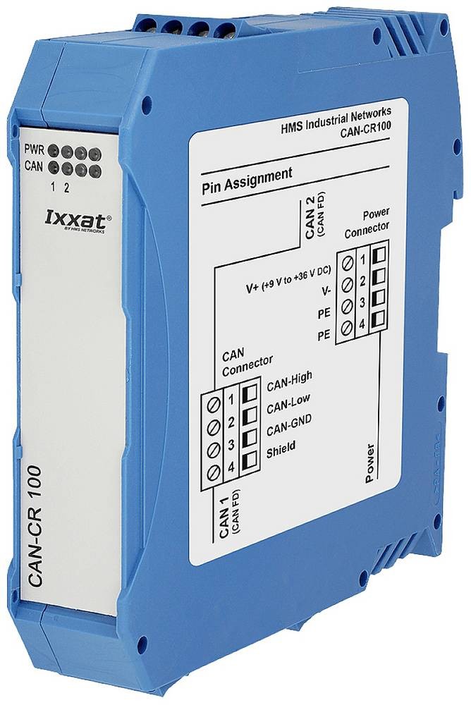 Ixxat 1.01.0210.20200 CAN-CR100 CAN/CAN-FD Repeater 1 pc(s)