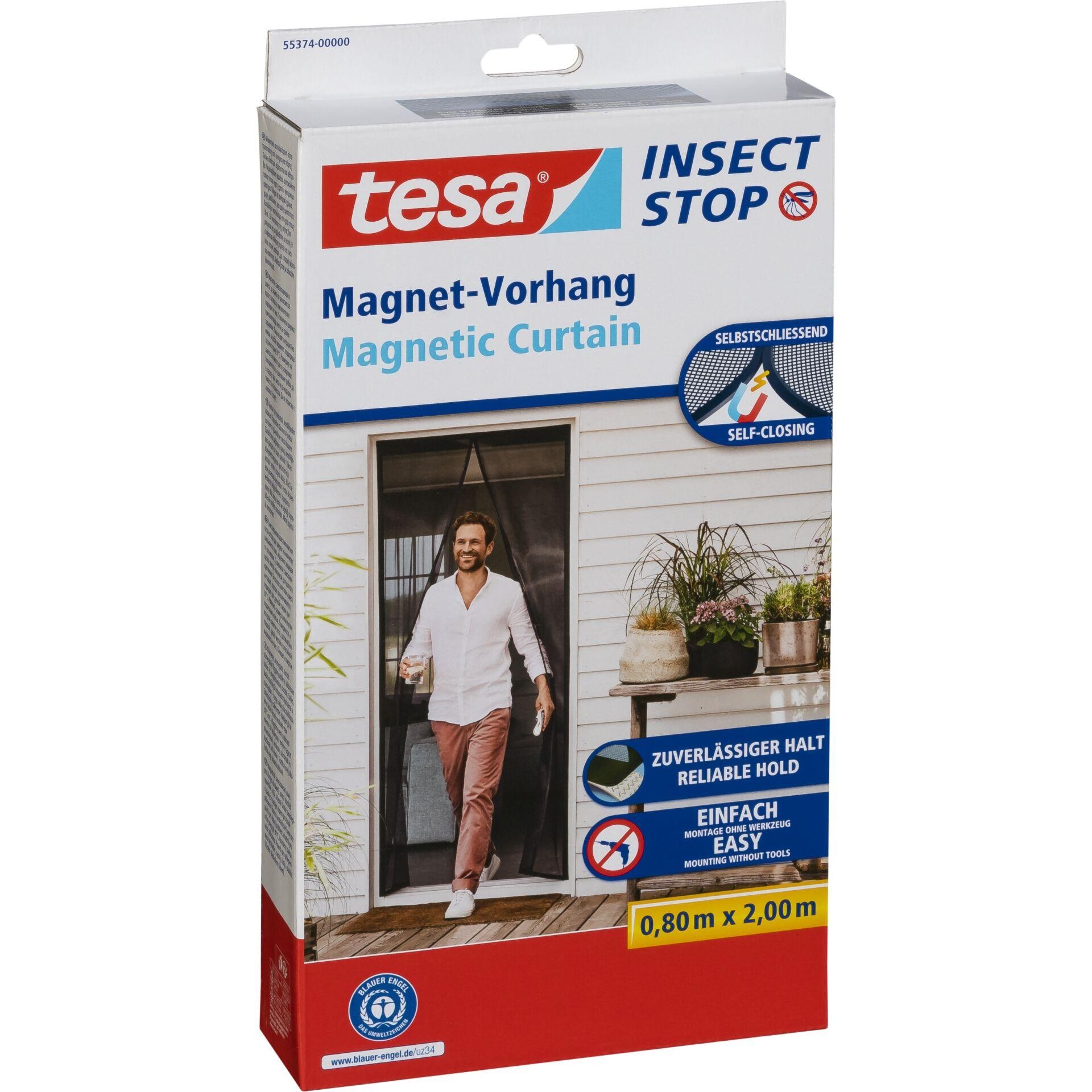 Tesa Fliegengitter 55374-00000-00 Magnetvorhang (B x H) 0.80m x 2.00m