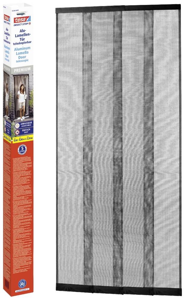 TESA 55298-00000-00 mosquito net Door Anthracite - TESA 55298-00000-