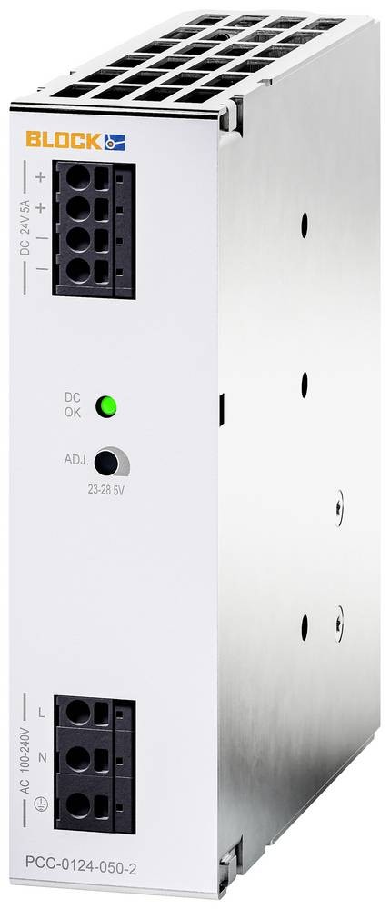 BLOCK PCC-0124-050-2 Schaltnetzgerät 24 V/DC 5A 120W Anzahl Ausgä