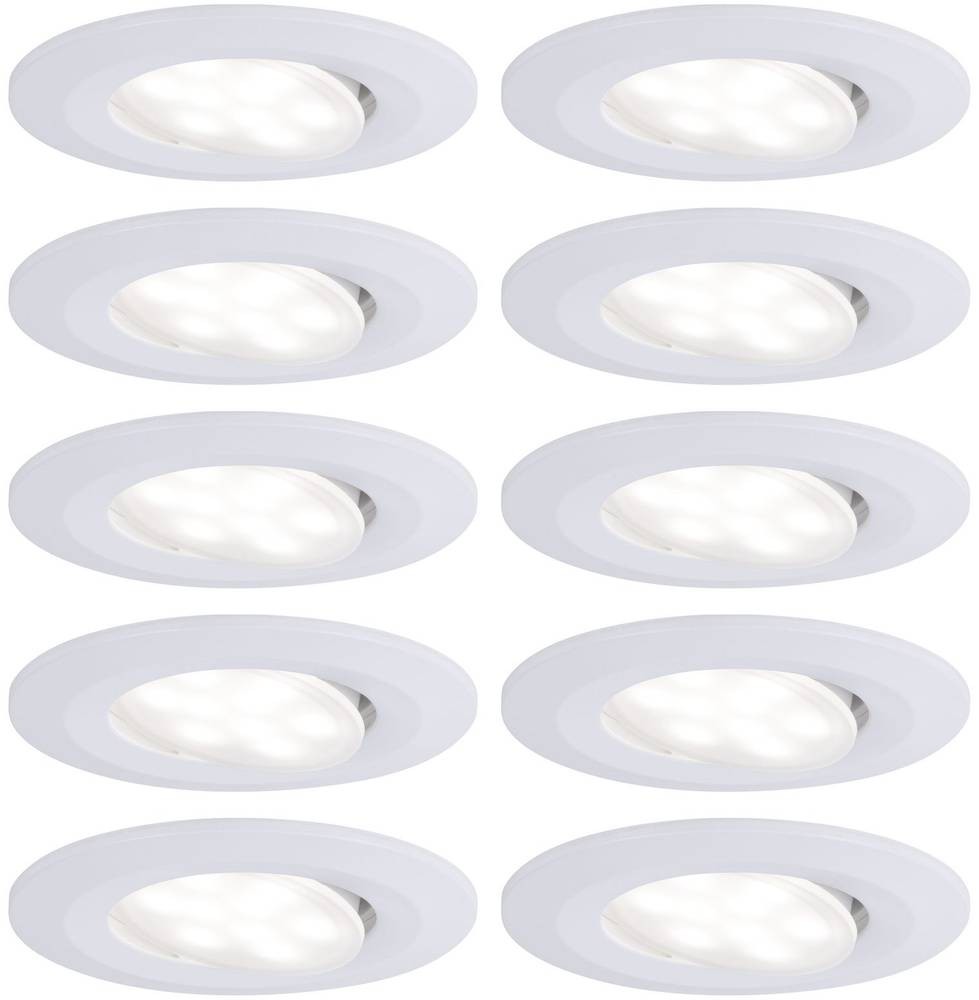 Paulmann LED-Bad-Einbauleuchte 10er Set 60W white (matt)