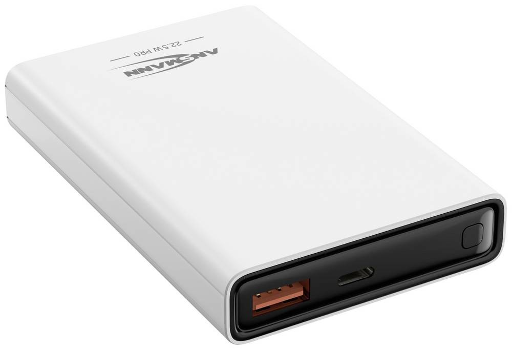 Ansmann PB222PD Powerbank 10000 mAh LiPo USB-A, USB-C Weiß