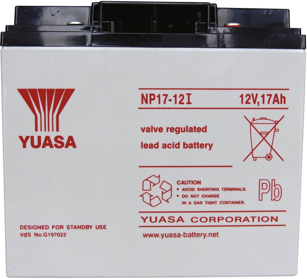 Yuasa NP17-12 NP17-12 Bleirechargeable battery 12V 17Ah Blei-Vlies (