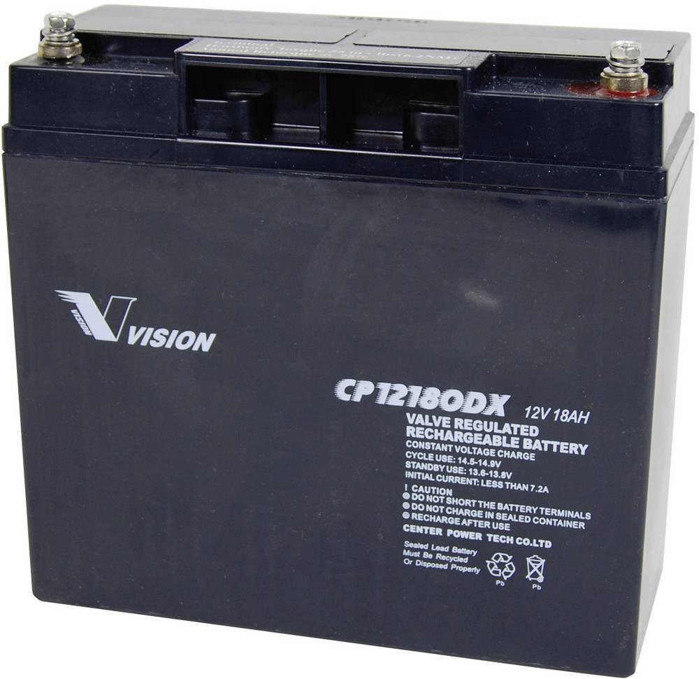Vision Akkus CP12180DX CP12180DX Bleibatteria ricaricabile 12V 18Ah