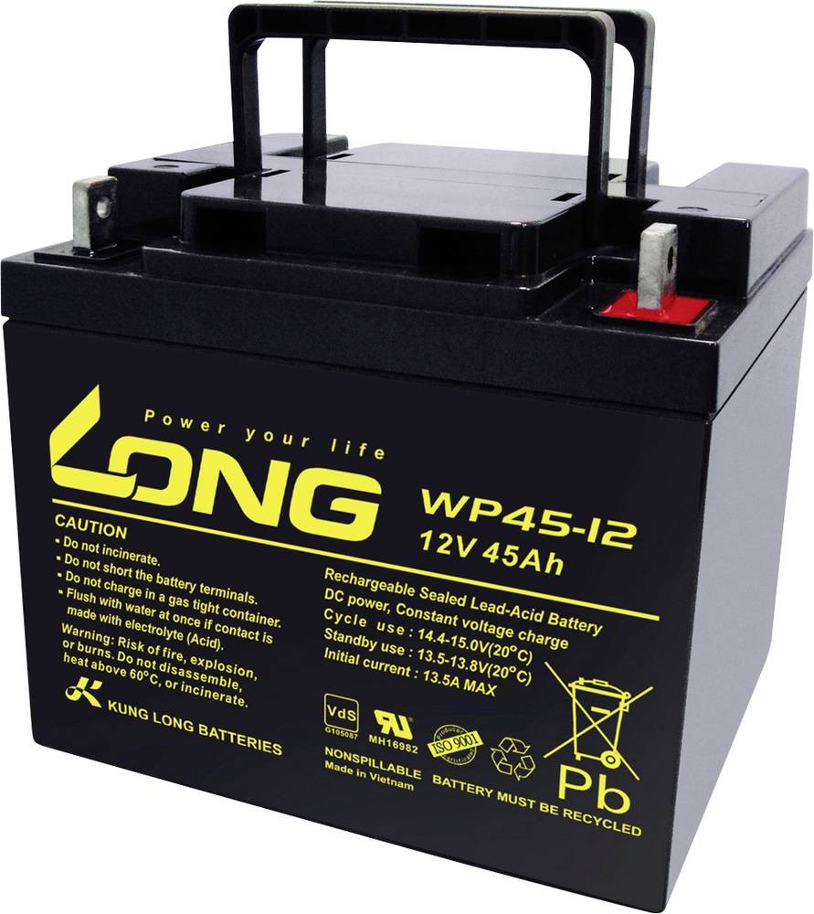 Long WP45-12 WP45-12 Bleibatterie rechargeable 12V 45Ah Blei-Vlies (