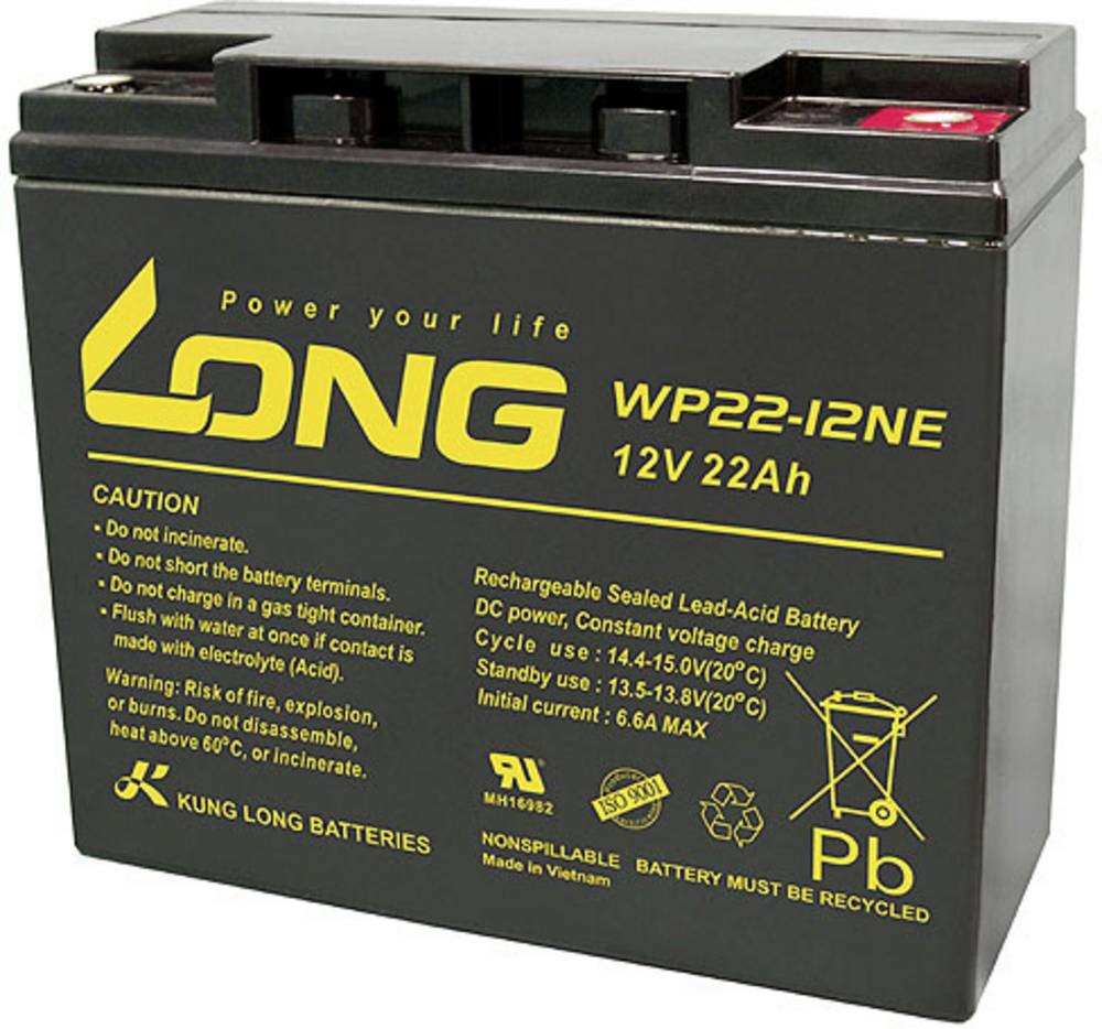 Long WP22-12NE WP22-12NE Bleirechargeable battery 12V 22Ah Blei-Vlies