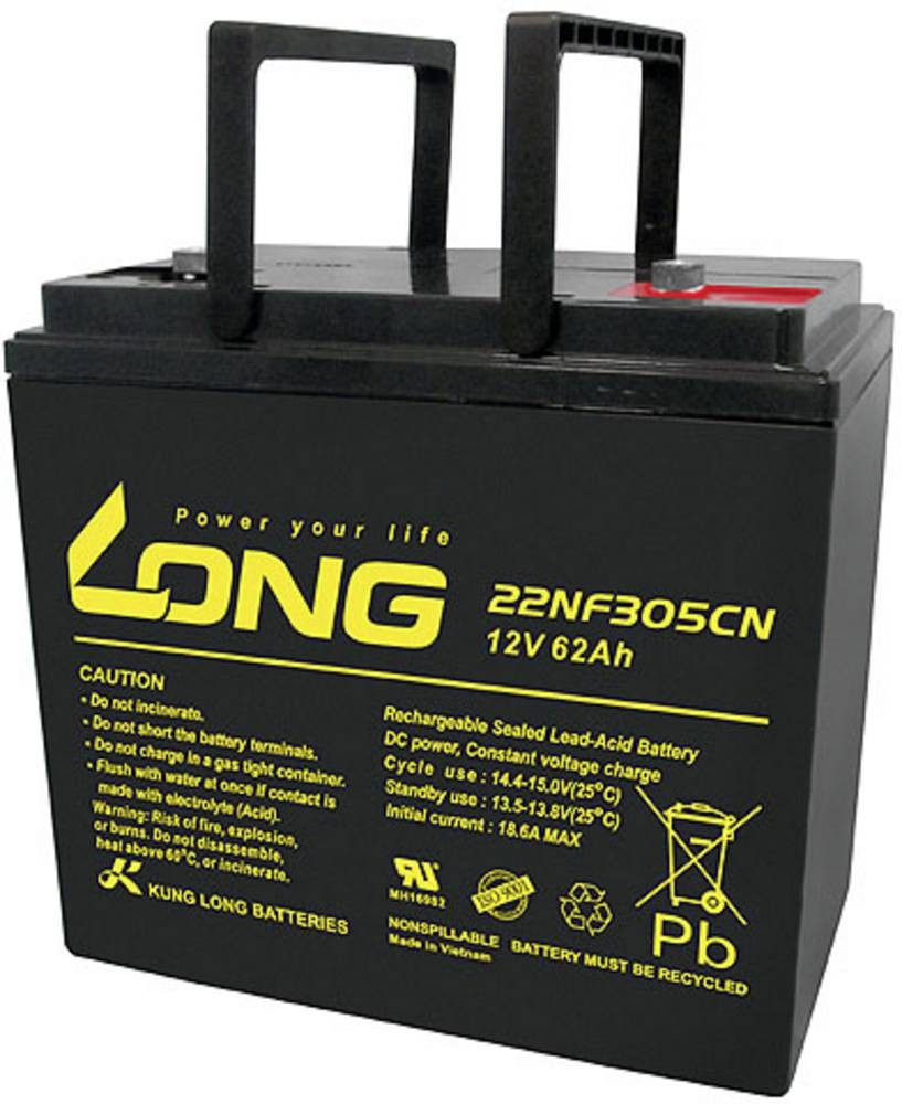 Long 22NF305CNE 22NF305CNE Bleibatterie rechargeable 12V 62Ah Blei-