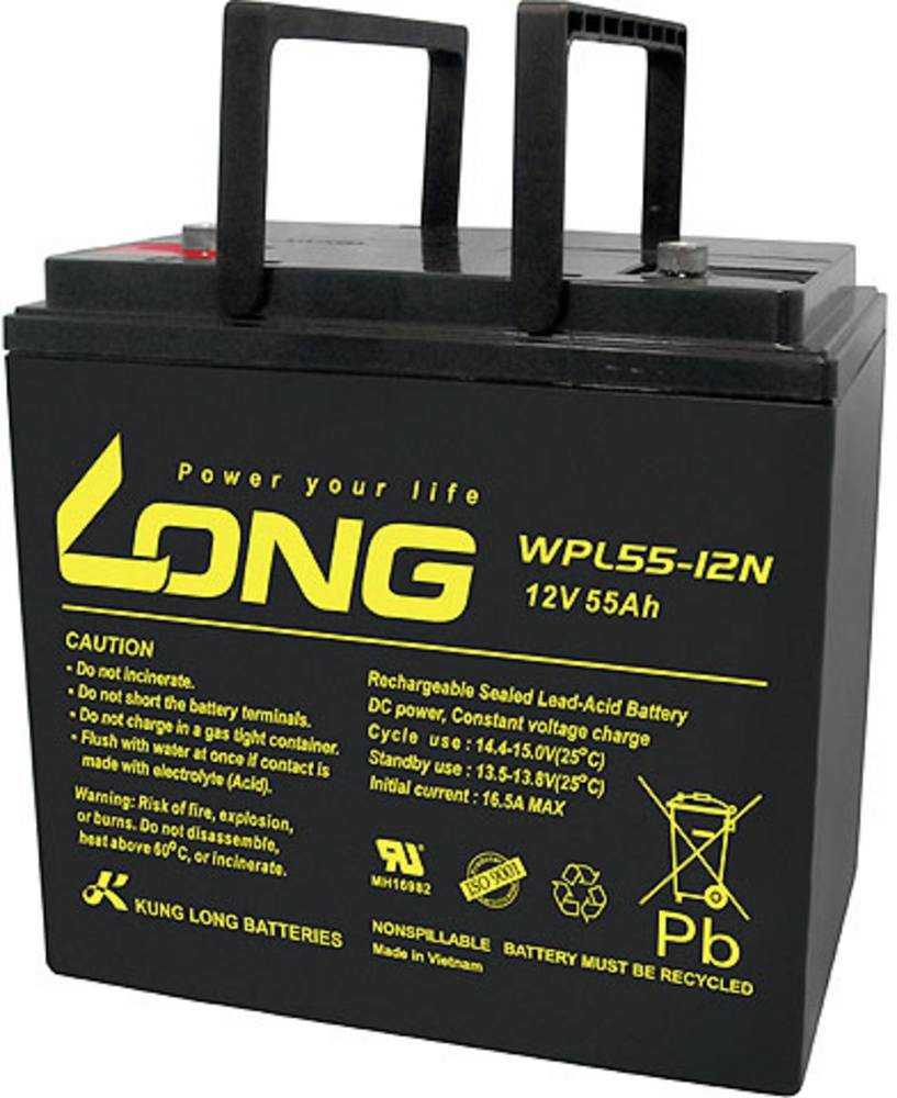 Long WPL55-12 WPL55-12 Bleirechargeable battery 12V 55Ah Blei-Vlies (