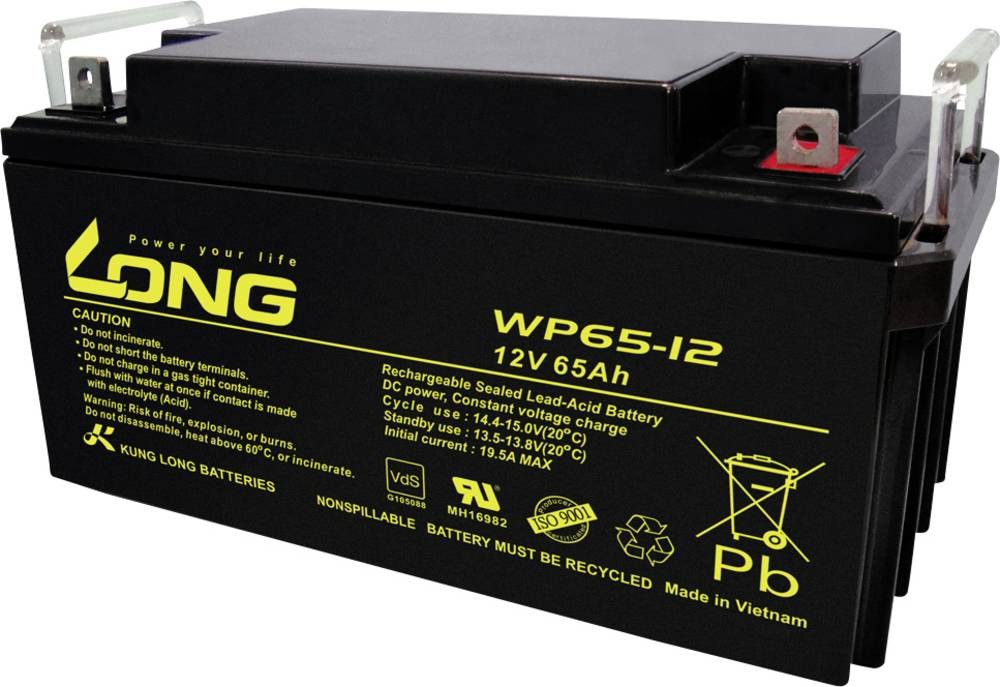 Long WP65-12 WP65-12 Bleirechargeable battery 12V 65Ah Blei-Vlies (