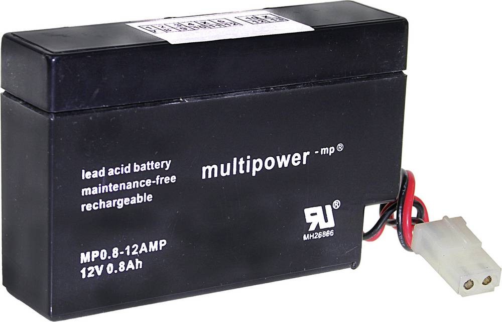 Multipower MP0,8-12-AMP A9709 Bleirechargeable battery 12V 0.8Ah Blei-