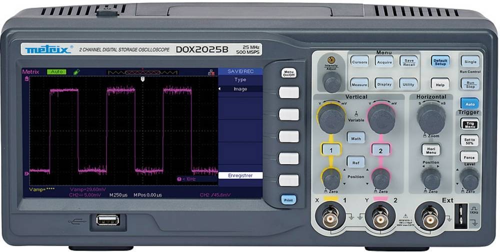 Metrix DOX 2025B Digital-Oszilloskop 20MHz 2-Kanal 500 MSa/s 32 kpts