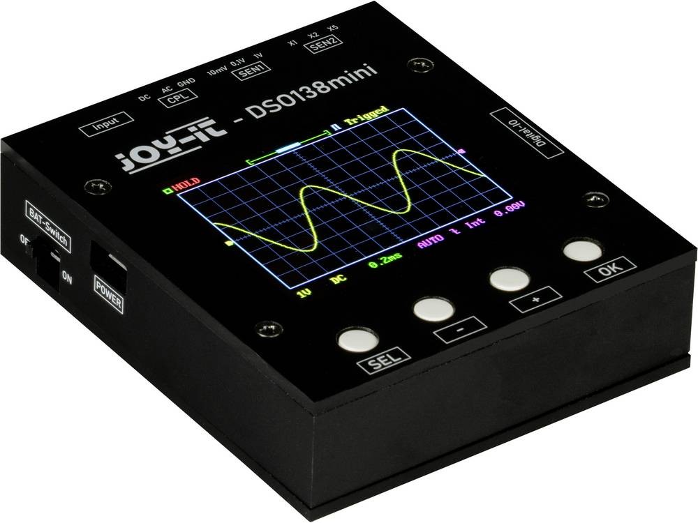 Joy-it Digital-Oszilloskop 200kHz 1-voie 1 MSa/s 1 kpts 12 Bit 1 pc(s)