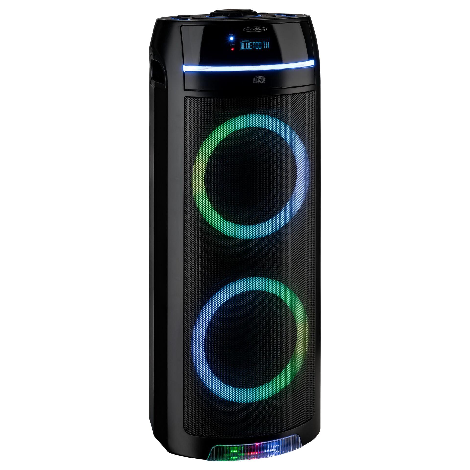 Reflexion PS10BTCD portable/party speaker Black 480 W - Reflexion