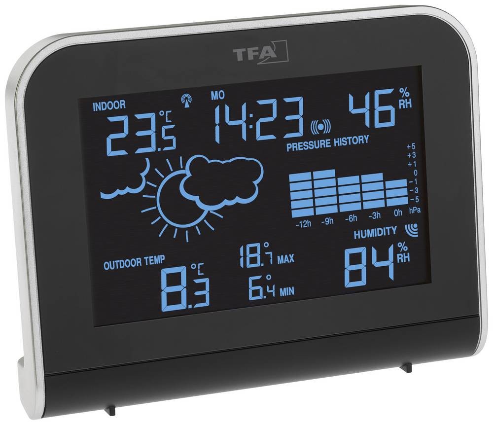 TFA Dostmann SPHERE 35.1148.01 Funk-Wetterstation Vorhersage für 12