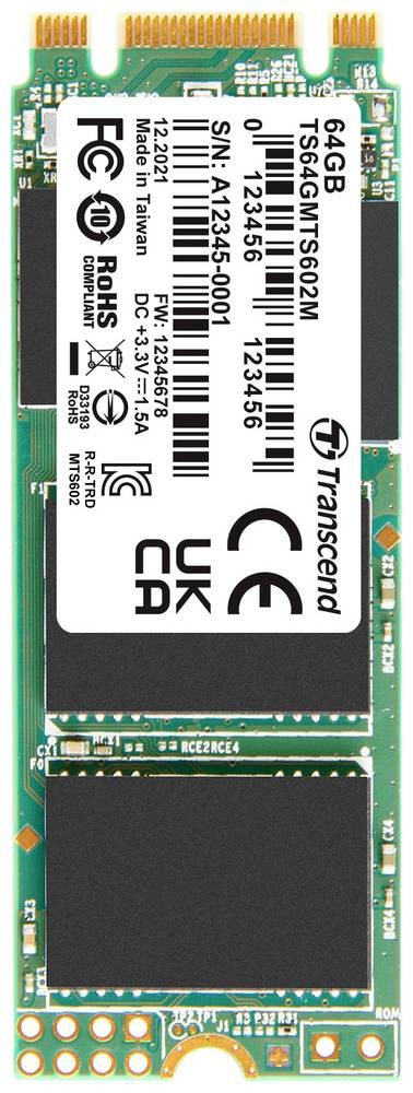 Transcend MTS602M 64 GB M.2 Serial ATA III MLC NAND - Transcend