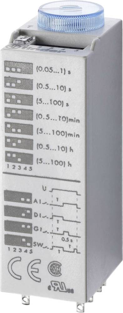 Finder 85.02.0.024.0000 Zeitrelais 85.02.0.024.0000 24 V/AC, 24 V/DC