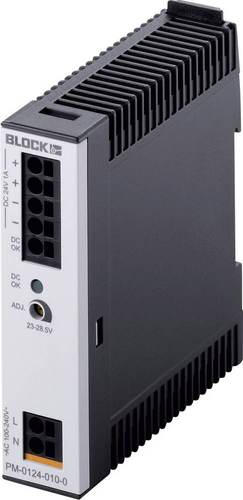 BLOCK PM Switched Mode DIN Rail Power Supply, 85 - 264 V ac / 120 -