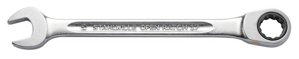 Stahlwille 40172424 17F 24 FLACH Maul-Ringratschenschlüssel Schlü