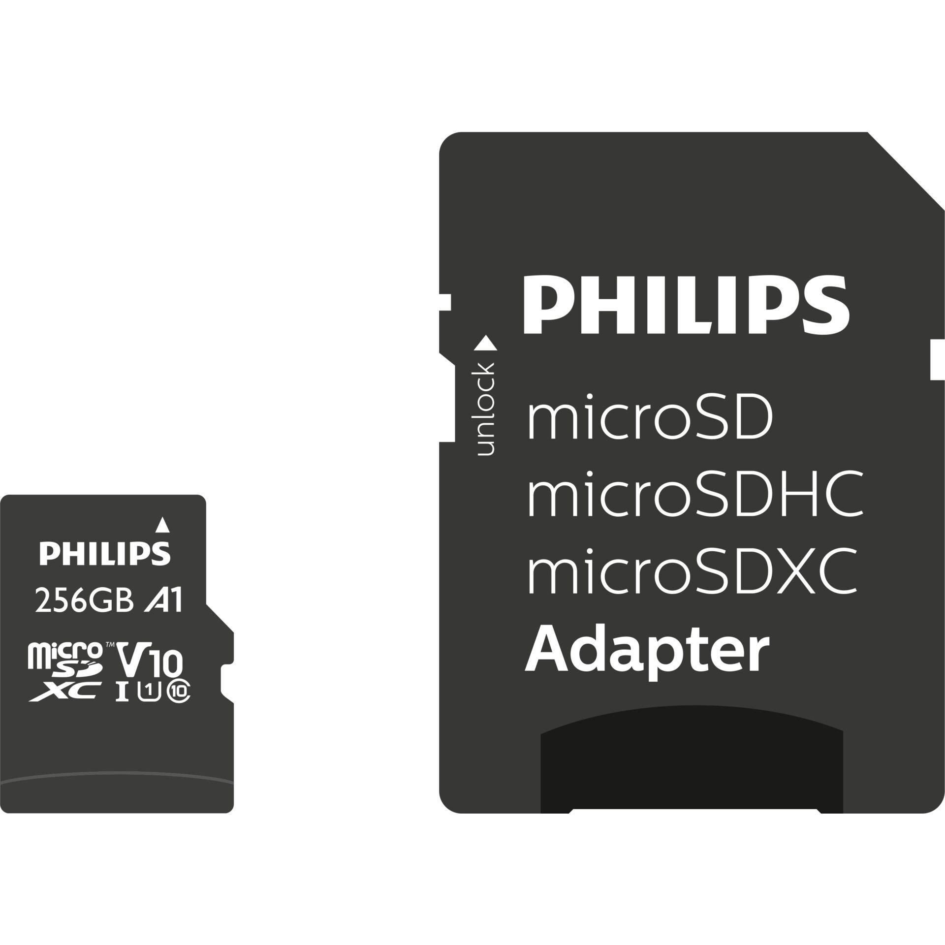 Philips FM25MP45B/00 mémoire flash 256 Go MicroSDHC UHS-I Classe 10 -