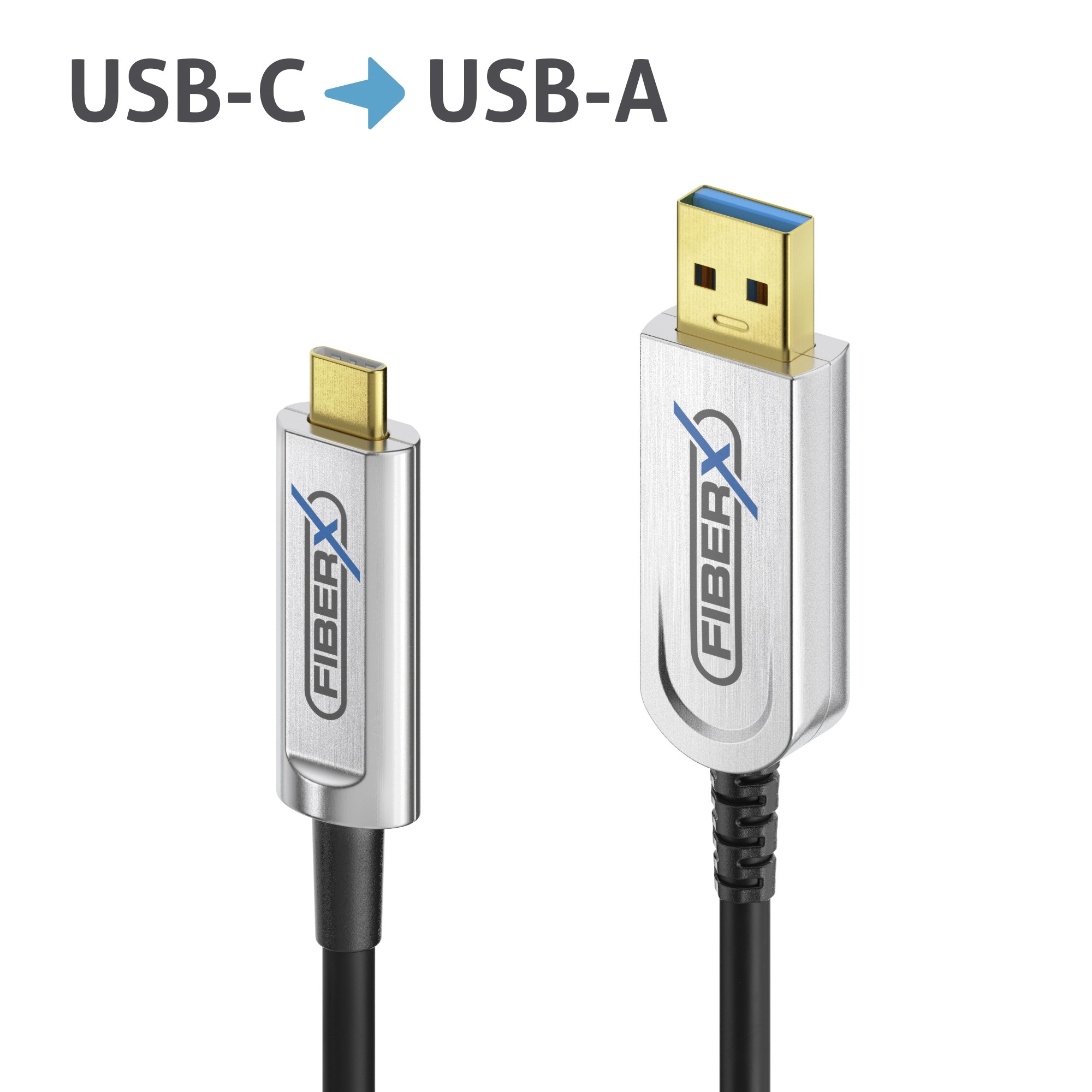FiberX FX-I600-010 câble USB USB 3.2 Gen 1 (3.1 Gen 1) 10 m USB C