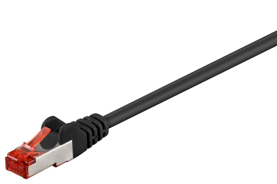Goobay 68701 cable de red Negro 50 m Cat6 S/FTP (S-STP) - Goobay