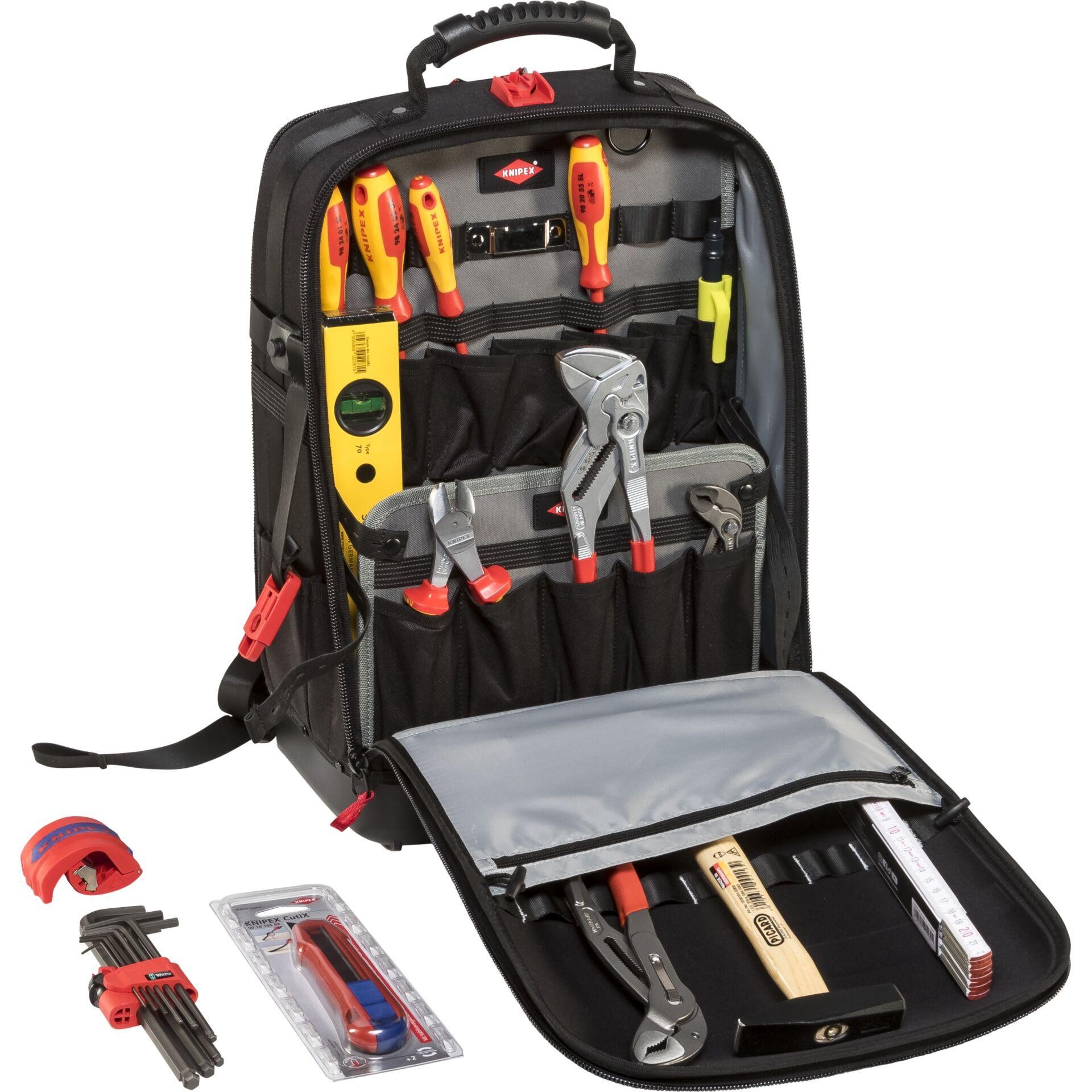 Knipex Modular X18 Sanitär 00 21 50 S Sanitär Werkzeugrucksack best