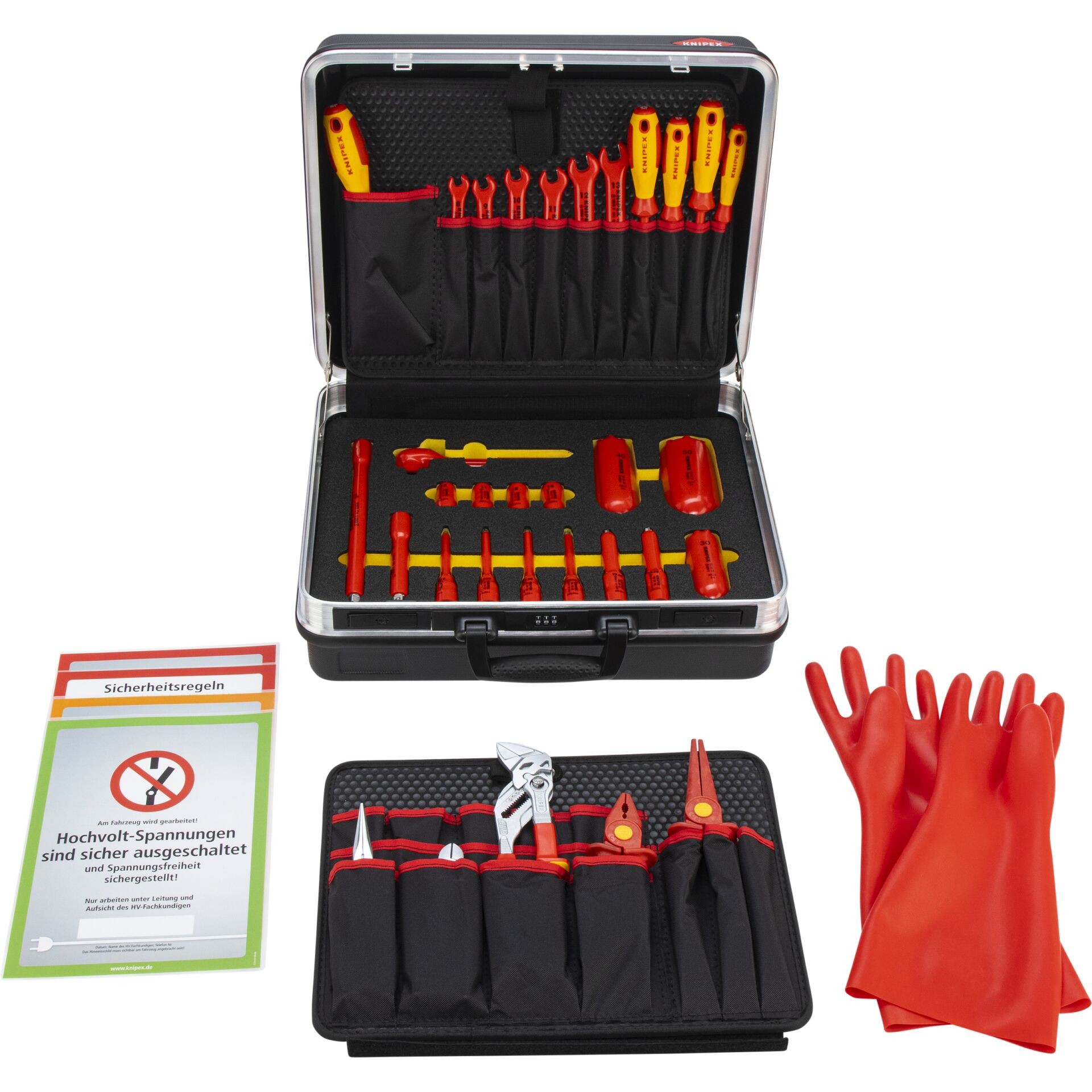 Knipex Basic E-Mobilität 00 21 05 EV Werkzeugsuitcase bestückt (B x