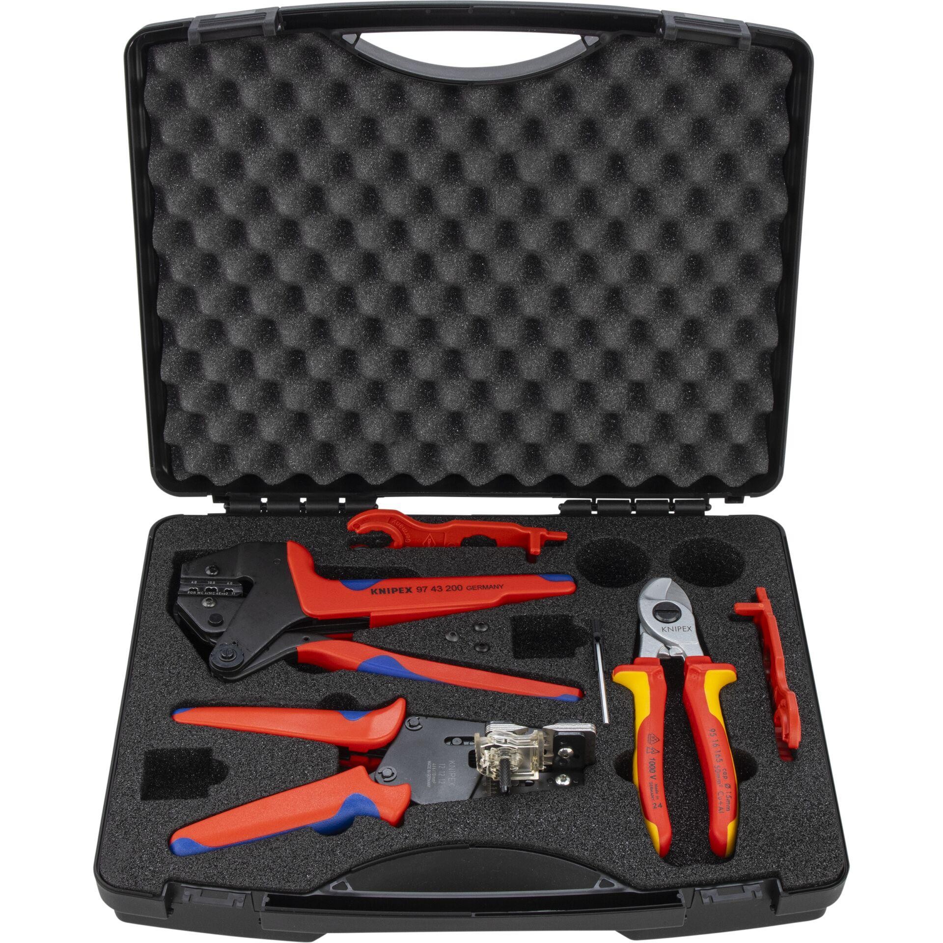 Knipex 97 91 04 V02 Werkzeugsuitcase for Photovoltaik