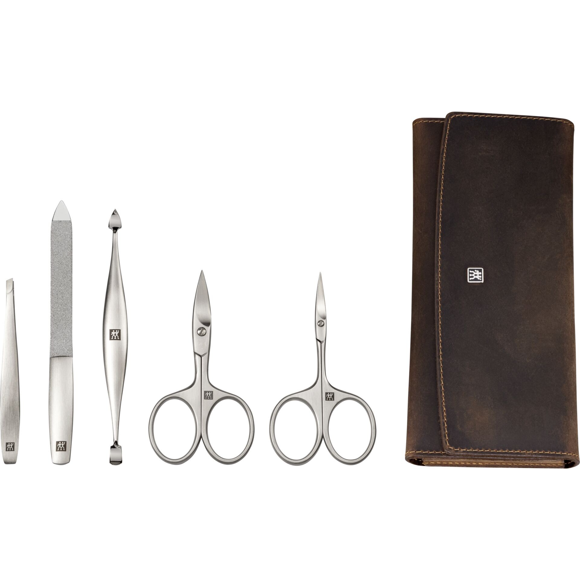 Zwilling Maniküre Pediküre Set 5tlg. con Nagelschere, cuero