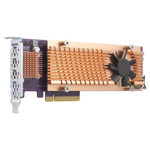 QNAP QM2 Card QM2-4P-384A Quad-M.2-2280-PCIe-SSD Erweiterungskarte